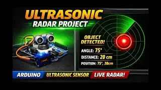 Ultrasonic Radar System Using Arduino | Real-Time Radar GUI with Object Detection