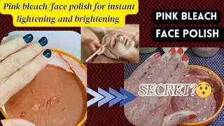Skin glowing facepack for Winter's/Pink Skin Polish/Bleach for winters/Skin Brightning Facial 