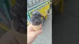 CHARCOAL ICE CREAM I DAVAO CITY, PHILIPPINES