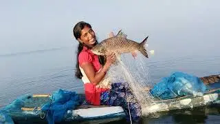 Amazing fishing with tai in Yeldari dam | Big fish catching skills and techniques | fishing