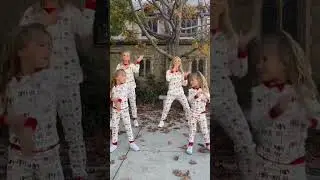 Taytum and Oakley taught their twin dance to the @The Rybka Twins !!! 👏🏼