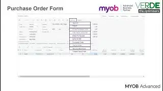 MYOB Acumatica Training - Purchasing - Creating Purchase Orders and Receipts