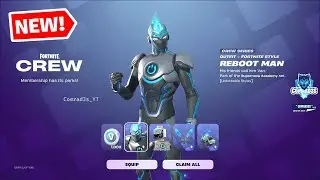 Fortnite July 2025 Crew Pack EARLY Showcase - Reboot man Crew Pack Skin Cosmetics with Styles