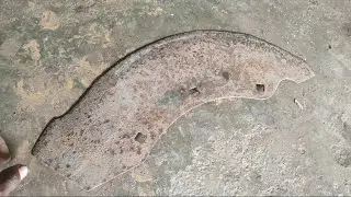 @BabuLohar_swordmaker&nbsp;Knife Making - Forging Knife From paddy cutter blades