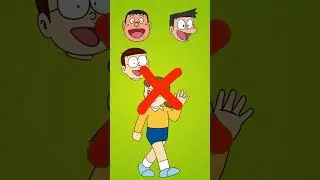 Match The Right Head | Nobita | Doraemon Hindi Cartoon | Wrong Head Puzzle #shorts