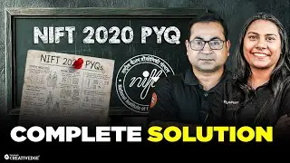 NIFT 2020 Previous Year Paper 🔥 | Complete Paper Solution for NIFT 2026 | Most Important Questions