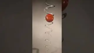 Feng Shui Kugel Spirale orange