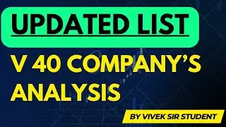 V 40 companies updated list analysis by Vivek singhal student 