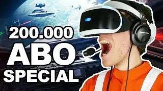 200.000 ABONNENTEN SPECIAL 🐲 STAR WARS BATTLEFRONT ROGUE  ONE X-WING VR MISSION [Facecam/Deutsch]