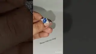 Vintage Blue Lindy star sapphire promise ring 💍#promisering #starsapphirering #bluelindystar #ring