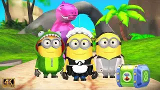 Minion Rush Dino Minion Maid Minion and Disco Minion in Indonesian Adventure Stage 3 - PC 4k