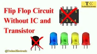 LED Flip Flop Circuit Using Relay | Flip Flop LED Flasher