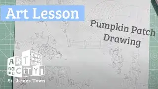 Fun Autumn Pumpkin Farm Drawing Lesson!