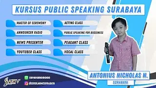 ANTONIUS NICHOLAS N (KIDS) MURID ARTV SCHOOL SEKOLAH MC SURABAYA - 0818 1890 9000