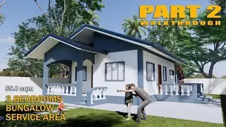 55 SQM | 3 BEDROOMS | BUNGALOW | DIRTY KITCHEN | PART 2