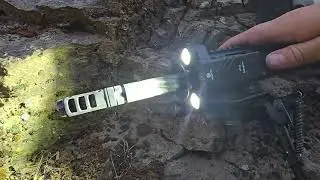 Brinyte XP22 1300 Lumens LED Tactical Flashlight with Strobe.