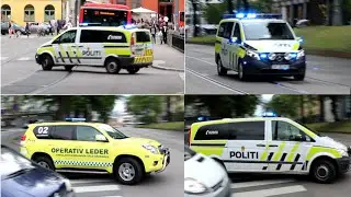 [Oslo] 3x Politi og Operativ Leder till en jobb / 3x Police and Ambulance Chief to a call