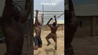 Monkey‑Bar Swing Race 🏆 | Who Finishes First#motivation #fitness #monkeybars