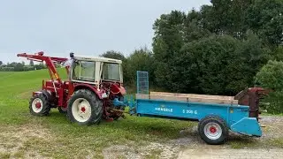 Miststreuen mit IHC 633, IHC 423, Same Saturno 80, Mengele Gebirgsmiststreuer | NB Agrarvideos