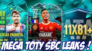 Mega TOTY SBC Leaks ! Flashback Varane & Player Moments Paqueta 😍 FIFA 22 Leaks & News - FUT 22
