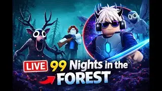 🔴 LIVE #ROBLOX 99 NIGHT IN THE FOREST 🏕 DAILY QUEST DUO KYBORG AYAH GIBRAN WITH RILL
