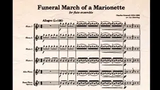 Funeral March of a Marionette (flute ensemble)