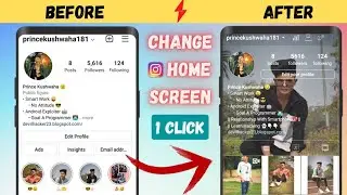 Change Instagram Homescreen Background | Instagram Home Screen Par Photo Kaise Lagaye | GBInstagram