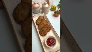 Potato Corn Cutlets ✨❤️ #newyearparty #snacks #recipe #cutlets #snackidea #partysnacks #shorts