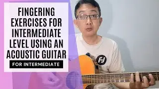 Fingering exercises for intermediate level using an acoustic guitar | by Teguh MC