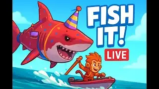 FREE BOOST X8 ?! Day-10LIVE FISH IT !! Adakah Buff Streamer magang ?  MEGALODON PINK IM COMING !!