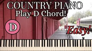 HOW TO PLAY THE D CHORD ON PIANO FOR BEGINNERS!