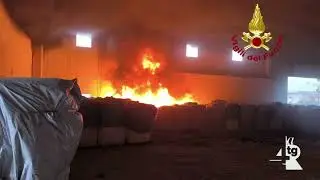 Cronaca, situazione di pericolo a Sarno, in fiamme un capannone