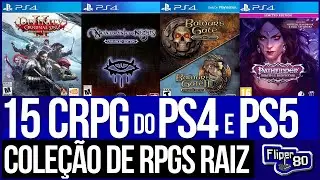 TOP 15 CRPG do PS4 e PS5 - Minha cole&ccedil;&atilde;o de RPG de PS4 e PS5