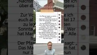 ⛪🎦🤥 Pfarrer entlarvt L&uuml;gner #deutschland #shorts #memes #comedy  #funny #lustig #witzig #humor