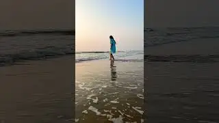 Samundar mai kinara tu🩵.                  #ocean #tides #sea #waves #gokarna #peace #calm