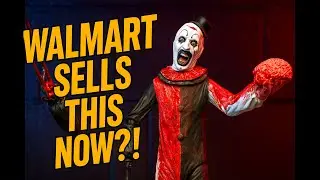 Распаковка эксклюзивной фигурки ужасов NECA Terrifier &laquo;Blood Soaked&raquo; Art the Clown в Walmart!
