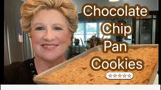 Chocolate Chip Pan Cookie ! Homemade Easy & Simple