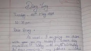Birthday celebration |Diary writing|Diary entry|Cbse|