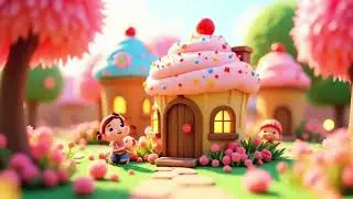 cupcake village Magical Candy Land Adventure | Mini World AI Animation Short-Ai video