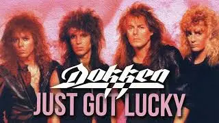 Dokken - Just Got Lucky (GUITAR BACKING TRACK  w/VOICE)