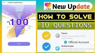 How To Solve 10 questions In Likee App & Get Likee Gray and Blue Tick | Badge | Likee Official