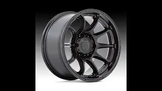 Fuel Variant D791 Matte Black Custom Truck Wheel Spin