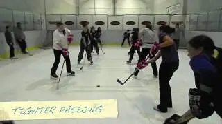 Hockey Training Learn how high school players practice At Puckstoppers using Ice Light