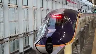 福島駅　E5系＋E8系　併結運転から切り離しへ　東北新幹線の転換シーン
