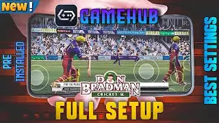 HOW TO PLAY DON BRADMAN CRICKET 14 PC GAME ON ANDROID | FULL SETUP | GAMEHUB  | PRE INSTALLED 