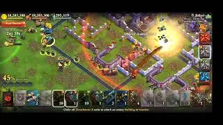 Dominations War replay GryfekPL lvl 299 SA 2xO vs Joker lvl 360 Drone 0xD