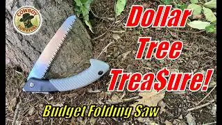 AMAZING! Dollar Tree Folding Saw for $5!