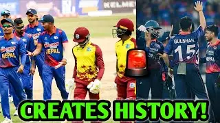 NEPAL CREATES HISTORY 🚨 Nepal Vs West Indies | Nepal Cricket 2025 News Facts