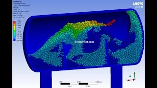 Water tank sloshing due to seismic load - ANSYS Explicit Dynamics SPH, 1st in the World!!!