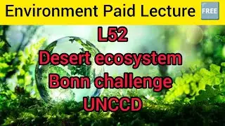 L52 Desert ecosystem Bonn challenge UNCCD